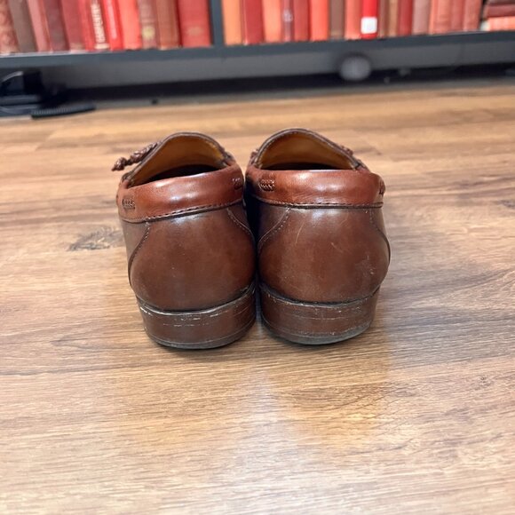 Allen Edmonds Cognac Leather Tassel Dress Shoes - Picture 5 of 11